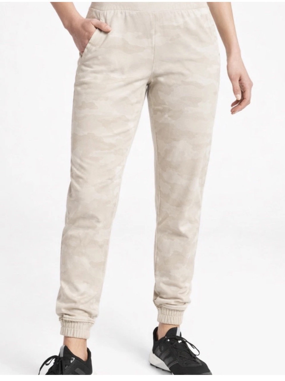 Athleta Brooklyn Camo Jogger in Cream